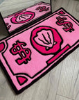 Pink Dollar Plush Rug