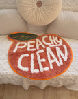 Peach Tufted Rug