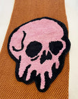 Pink Melting Skull Rug