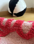 Pink Love Shaped Carpet Rug